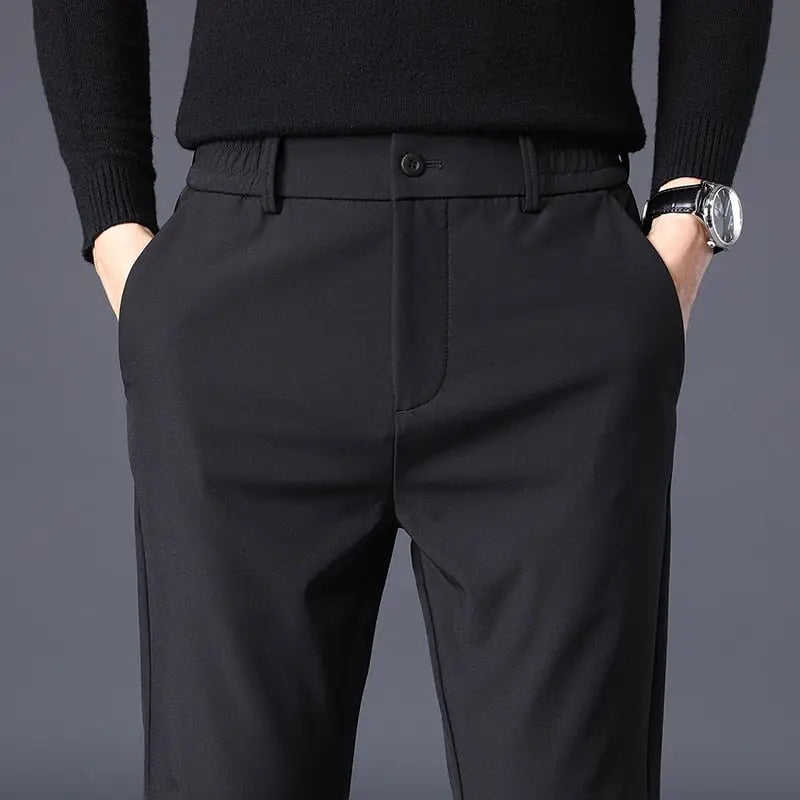 Modern Slim-Fit Trousers Chino pant