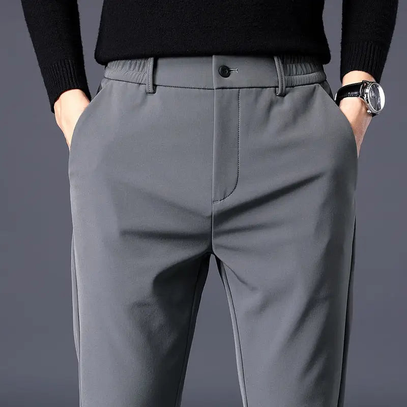 Modern Slim-Fit Trousers Chino pant