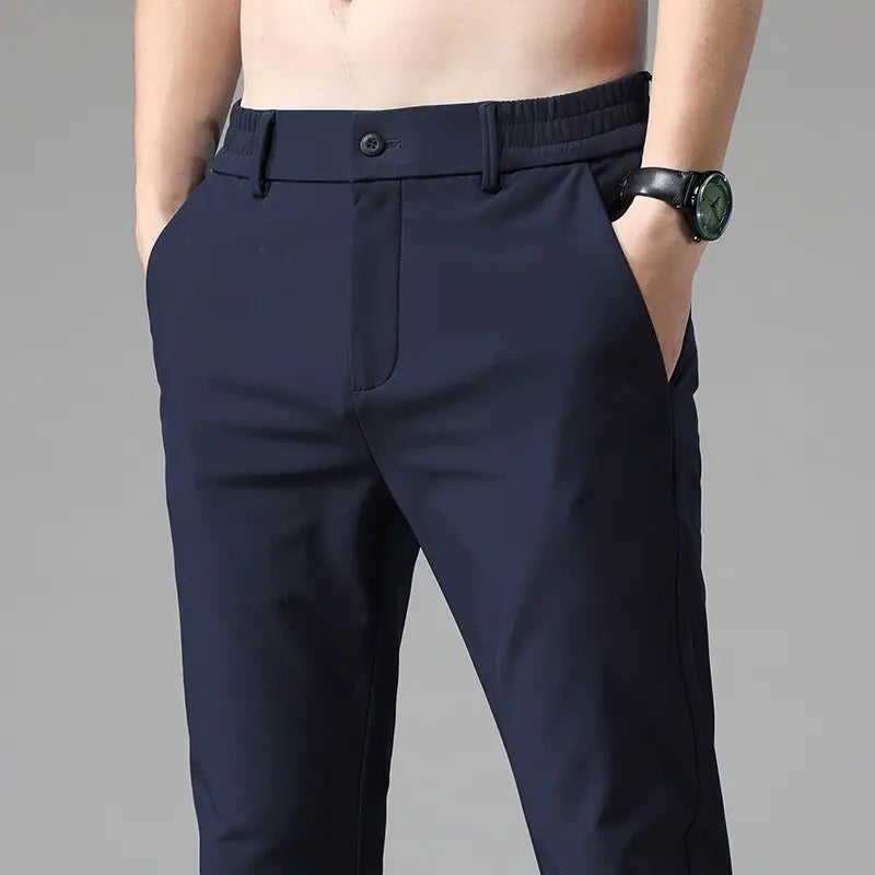 Modern Slim-Fit Trousers Chino pant