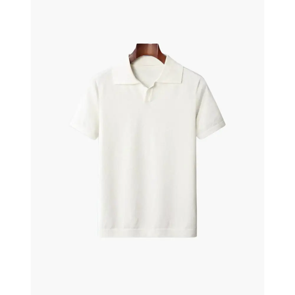 Monaco Knit Polo - White / M