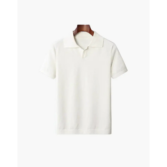 Monaco Knit Polo - White / M