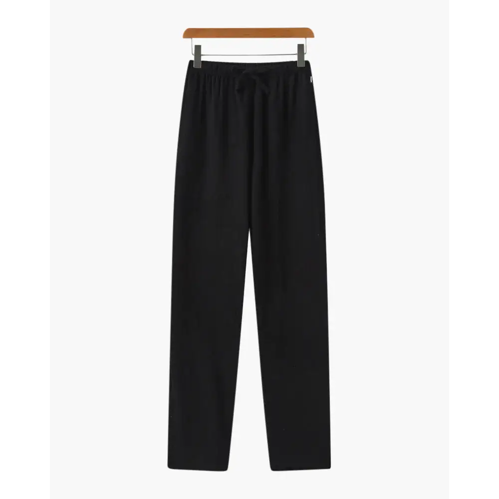 Nomad Slim Linen Pantalon - Black / S