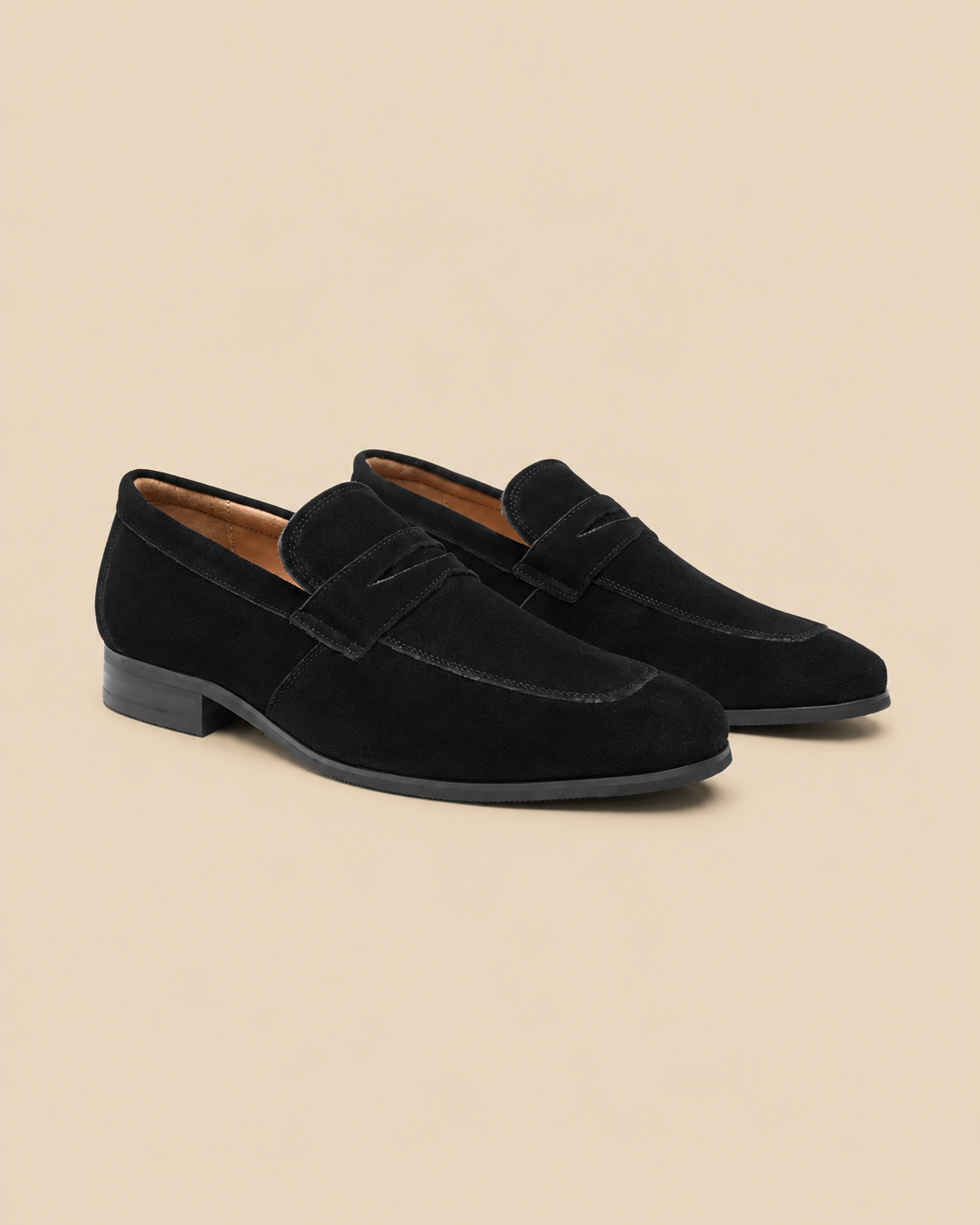 Old Money Calf Suede Loafers - Black EU 39 / US 6 / UK 5
