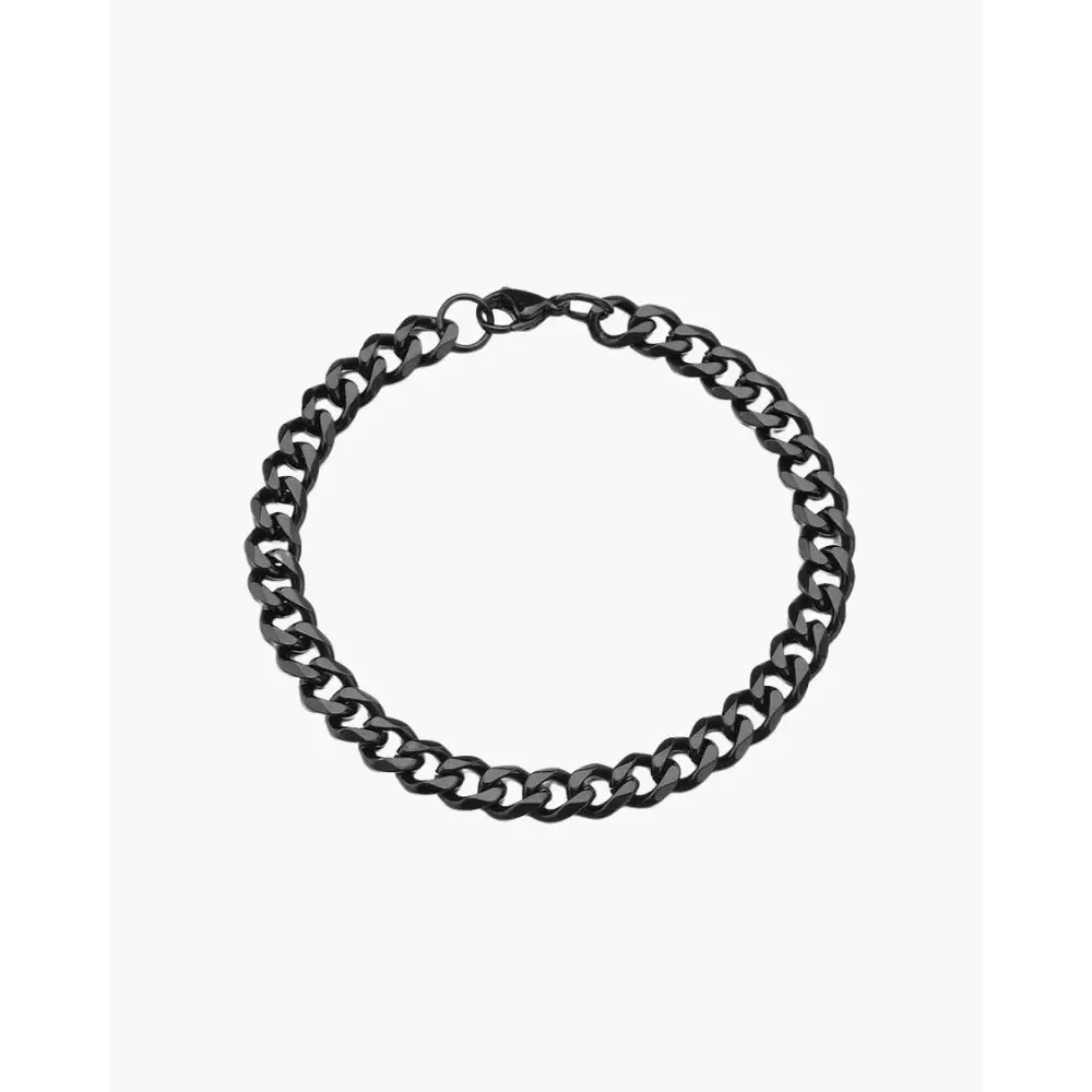 Old Money Chained Bracelet - Black / 3mm