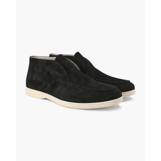 Old Money High Suede Loafers - Black / 6