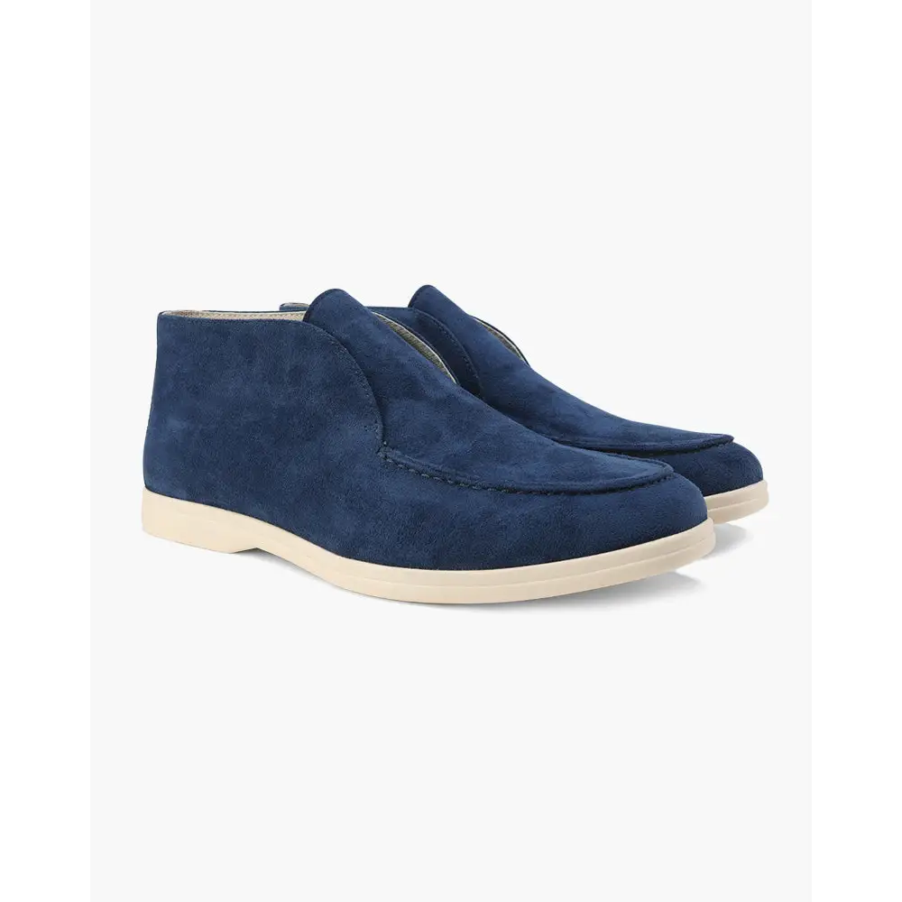 Old Money High Suede Loafers - Marine / 6
