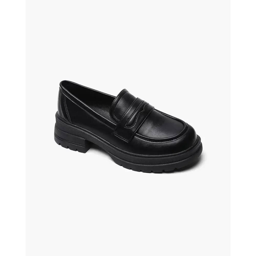 Old Money Leather Loafers - Plain / 34