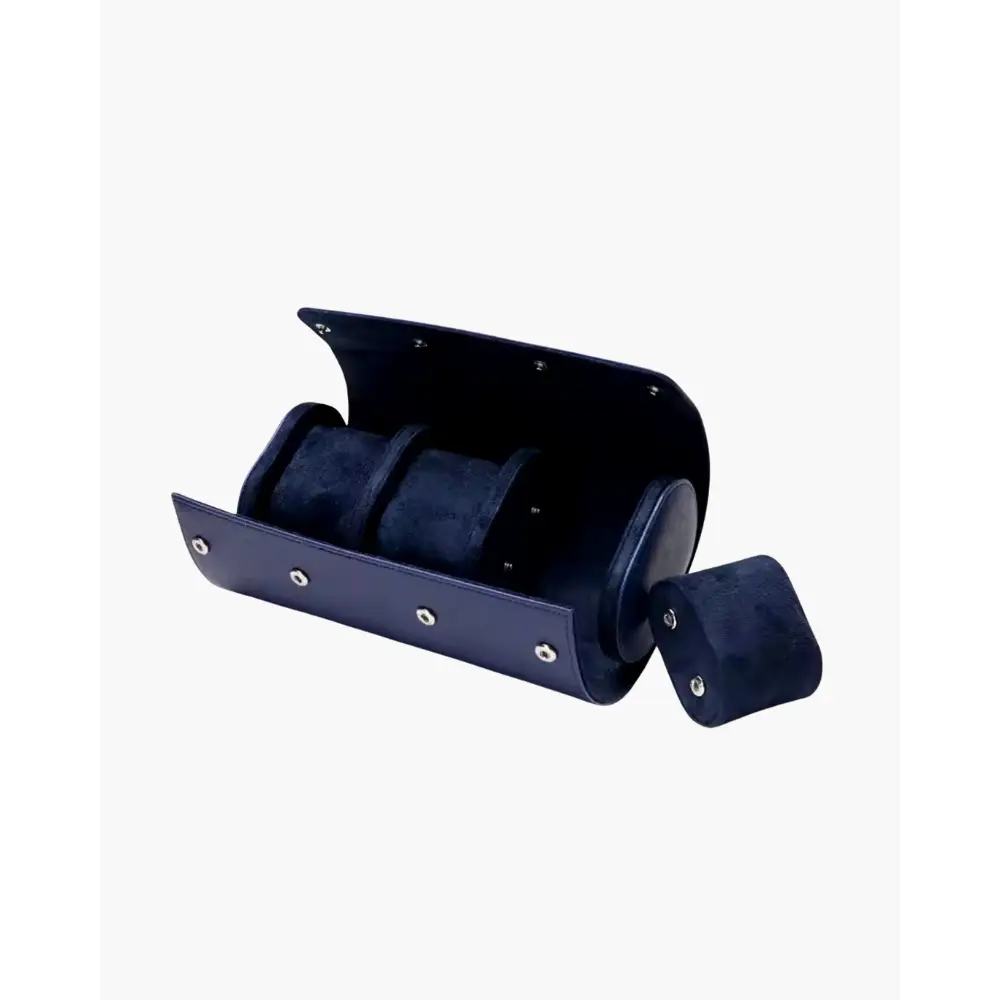 Old Money Leather Watch Holder - Blue