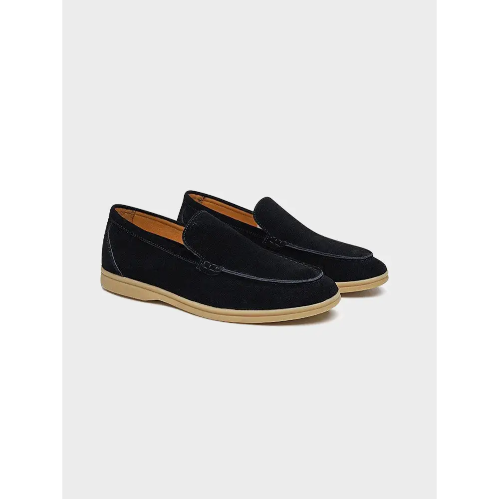 Old Money Suede Loafers - Black / EU 39 / US 6 / UK 5
