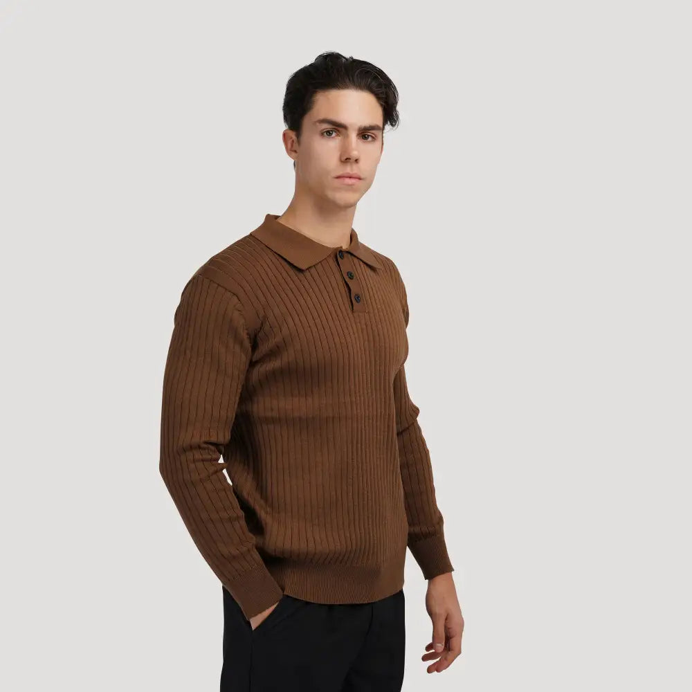 Prestige Ribbed Knit Polo