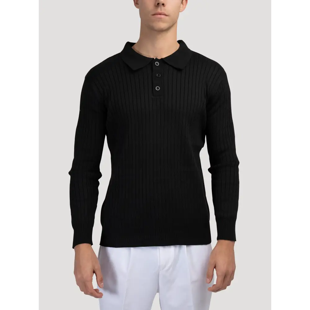 Prestige Ribbed Knit Polo