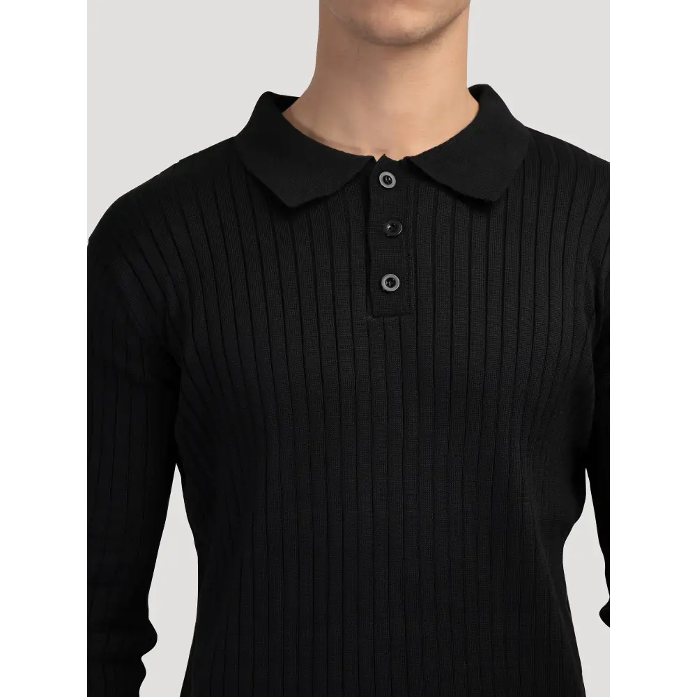 Prestige Ribbed Knit Polo