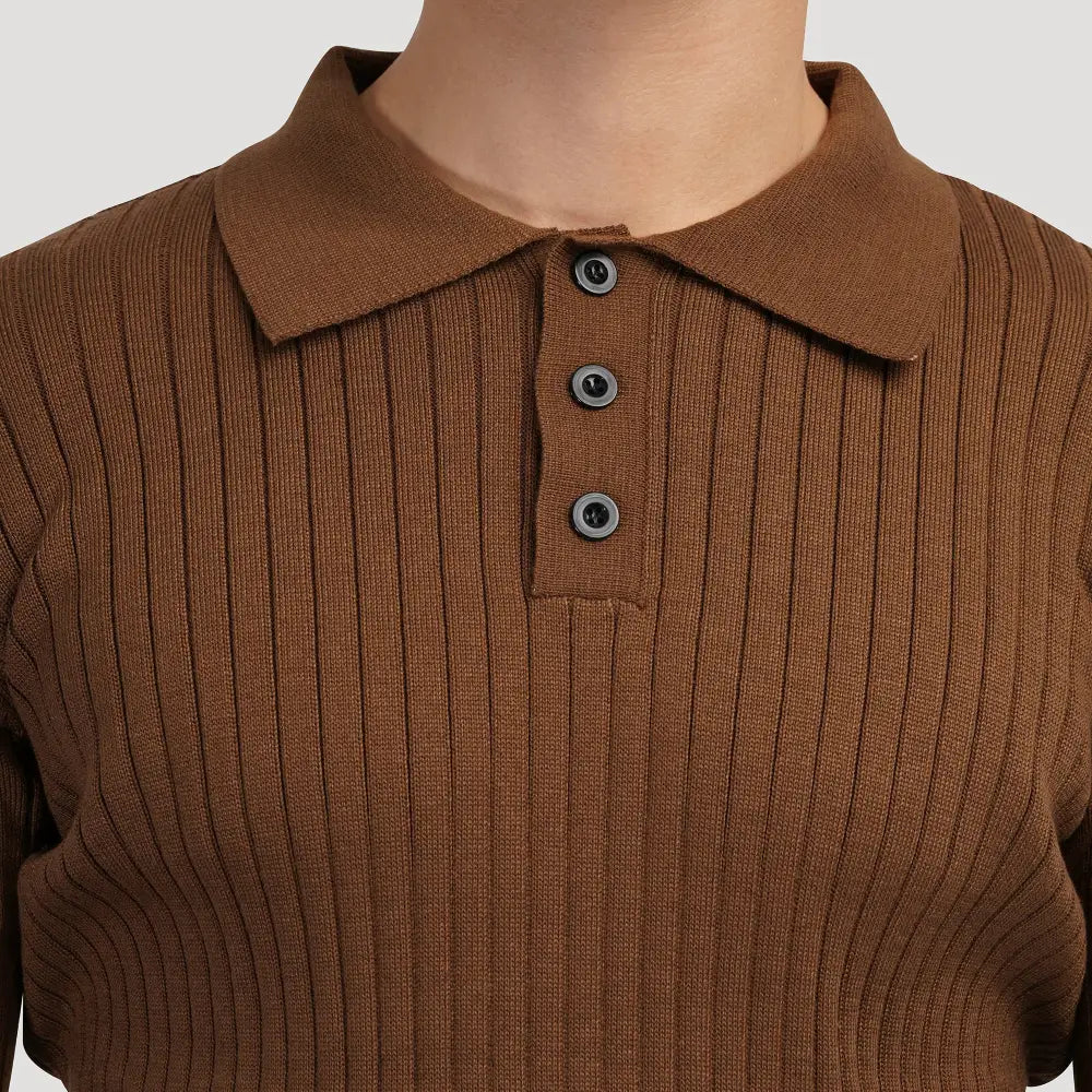 Prestige Ribbed Knit Polo