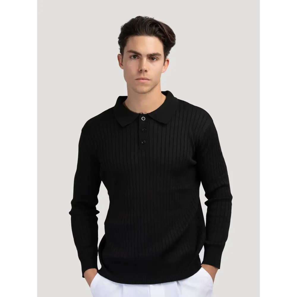 Prestige Ribbed Knit Polo