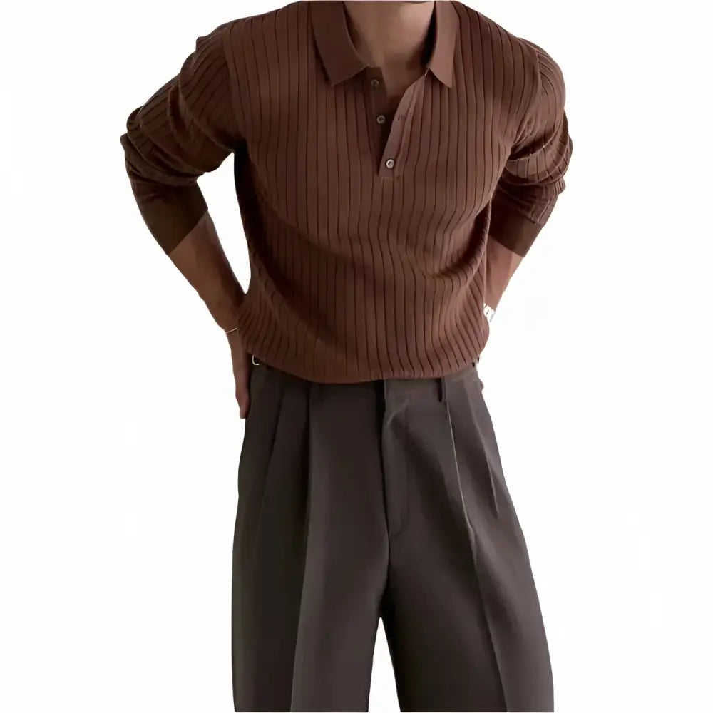 Prestige Ribbed Knit Polo