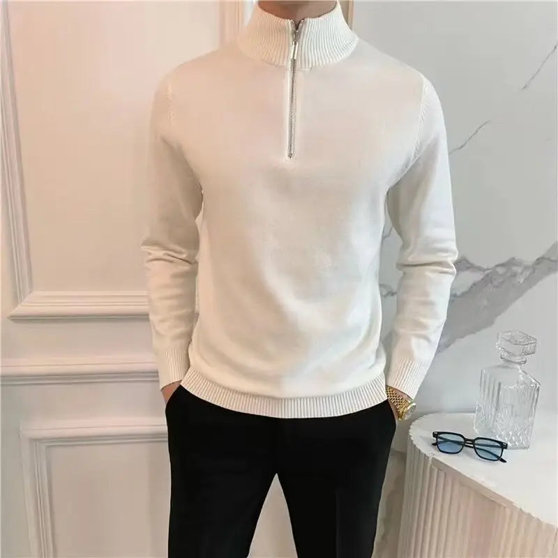Quarter-Zip Knit Sweater