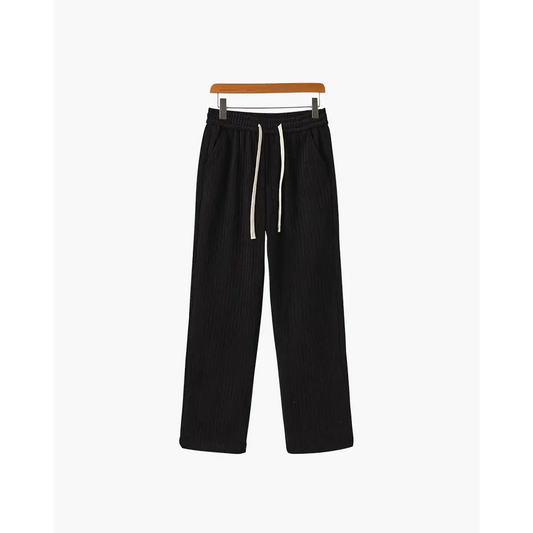 Refined Corduroy Pants - Black / XS