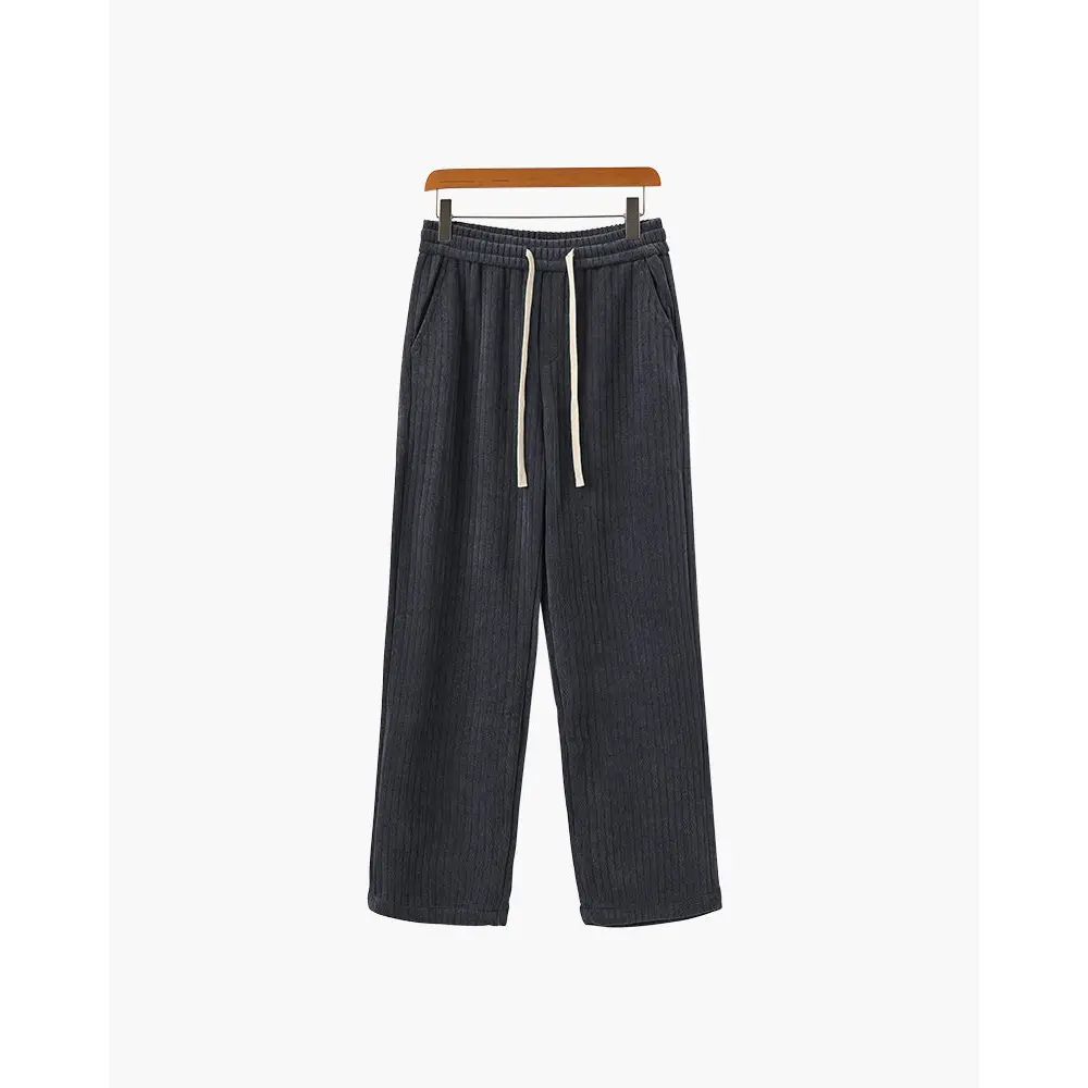 Refined Corduroy Pants - Gray / XS