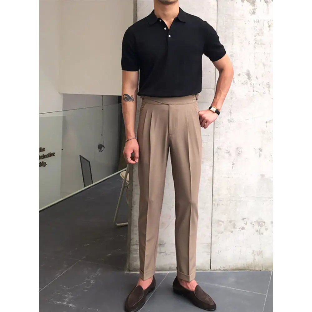 Refined Knit Polo Shirt
