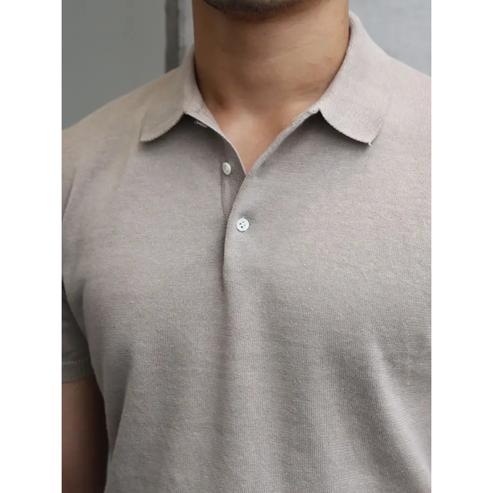 Refined Knit Polo Shirt