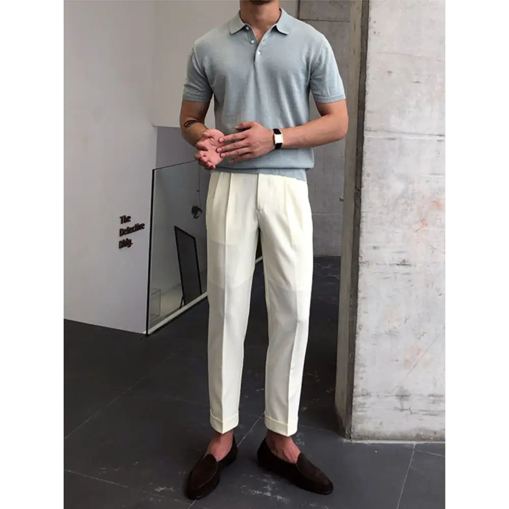 Refined Knit Polo Shirt