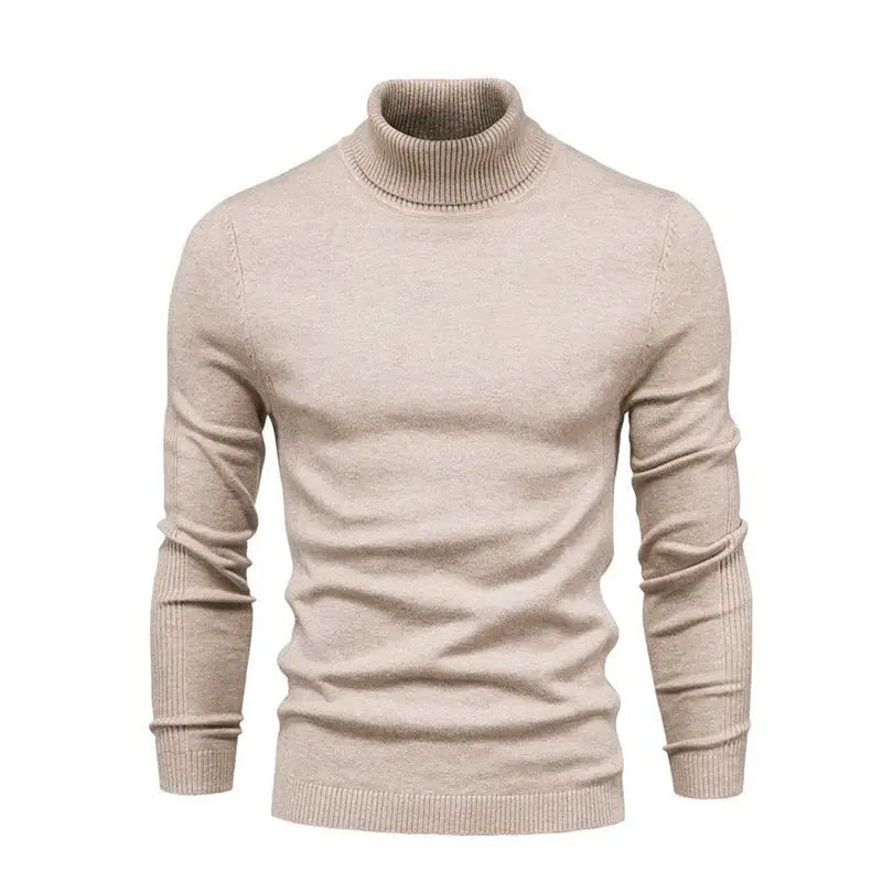 Refined Turtleneck Sweater - Beige / S
