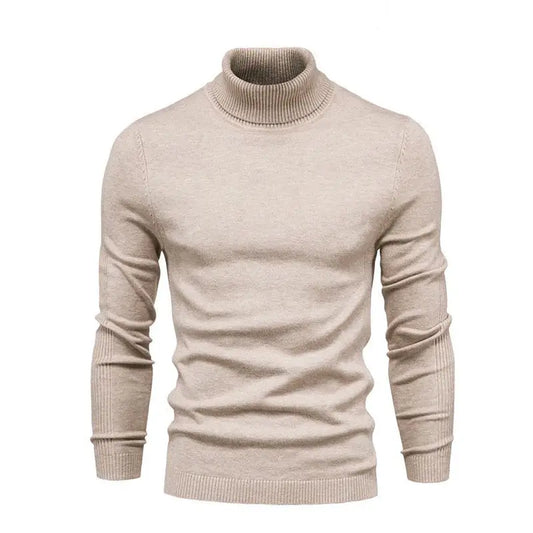 Refined Turtleneck Sweater - Beige / S