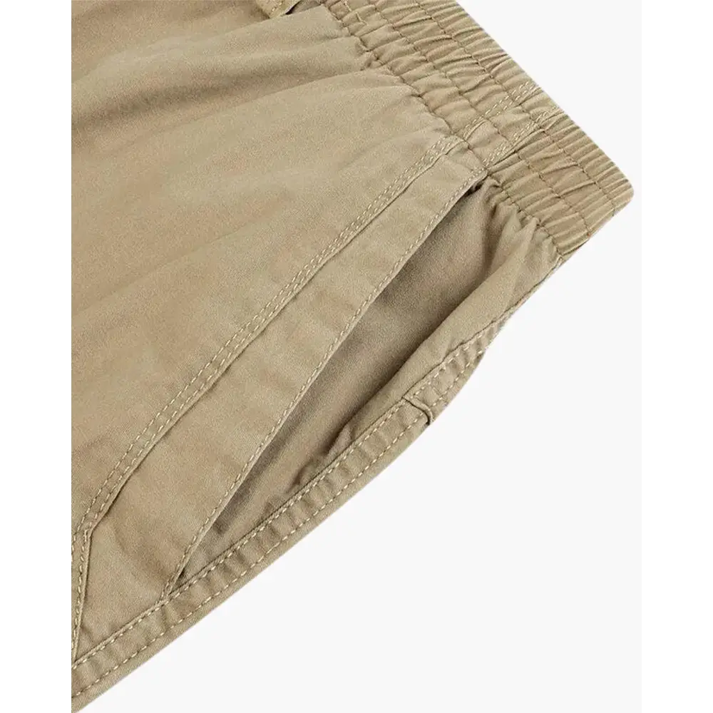 Relaxed Fit Drawstring Cotton Trousers
