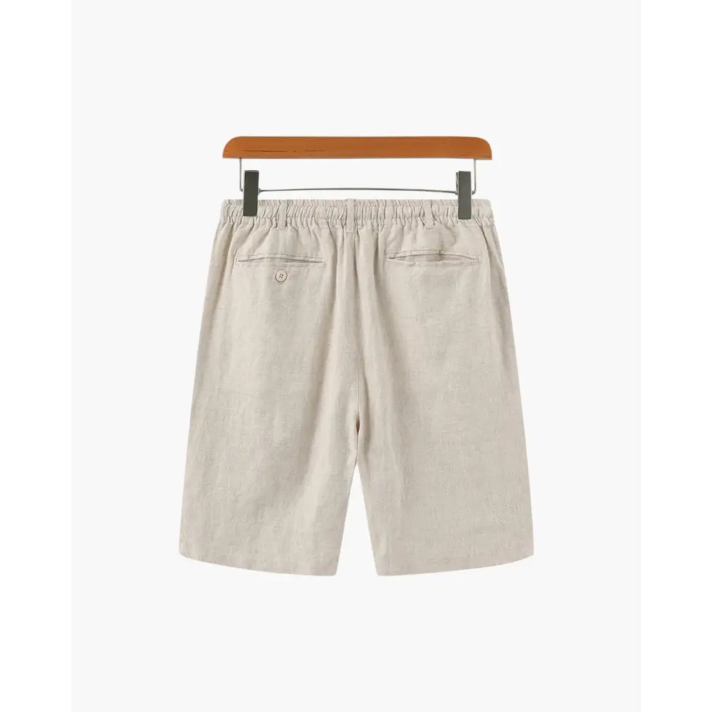 Relaxed Fit Linen Shorts