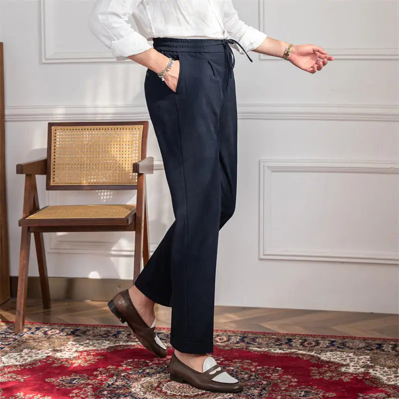Relaxed Tie-Waist Trousers