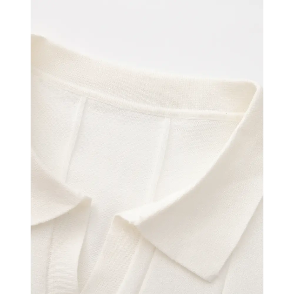 Retro Knit Polo Shirt