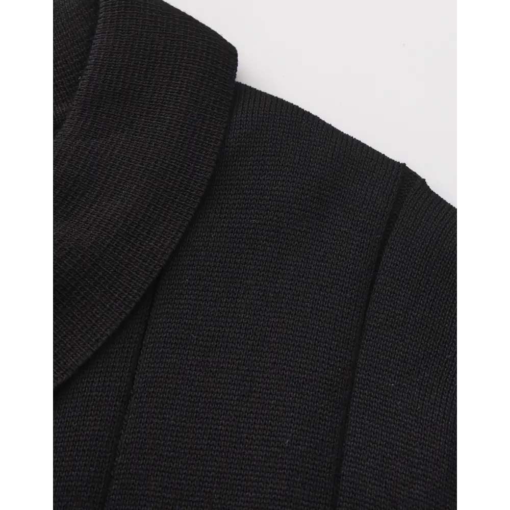 Retro Knit Polo Shirt