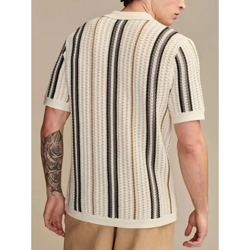 Retro Knit Stripe Shirt