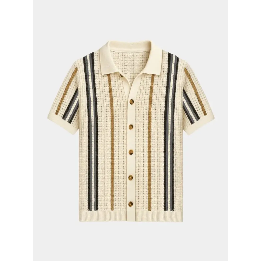 Retro Knit Stripe Shirt