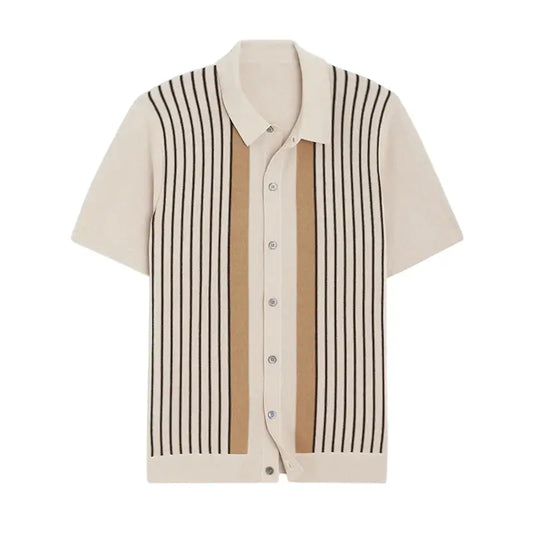 Retro Stripe Knit Shirt