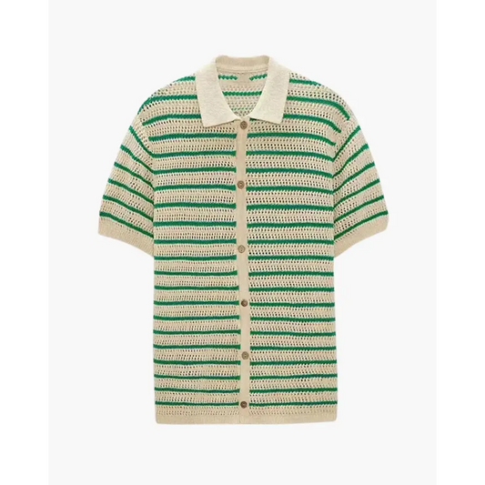 Riviera Knit Button Shirt - L