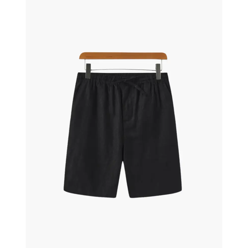 Riviera Linen Shorts - Black / S
