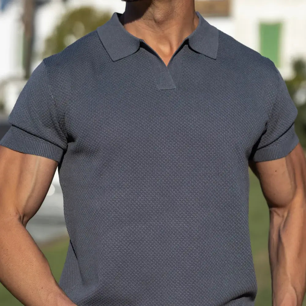 Riviera Textured Knit Polo