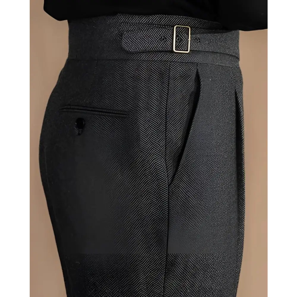 Savile Pleated Wool Trousers