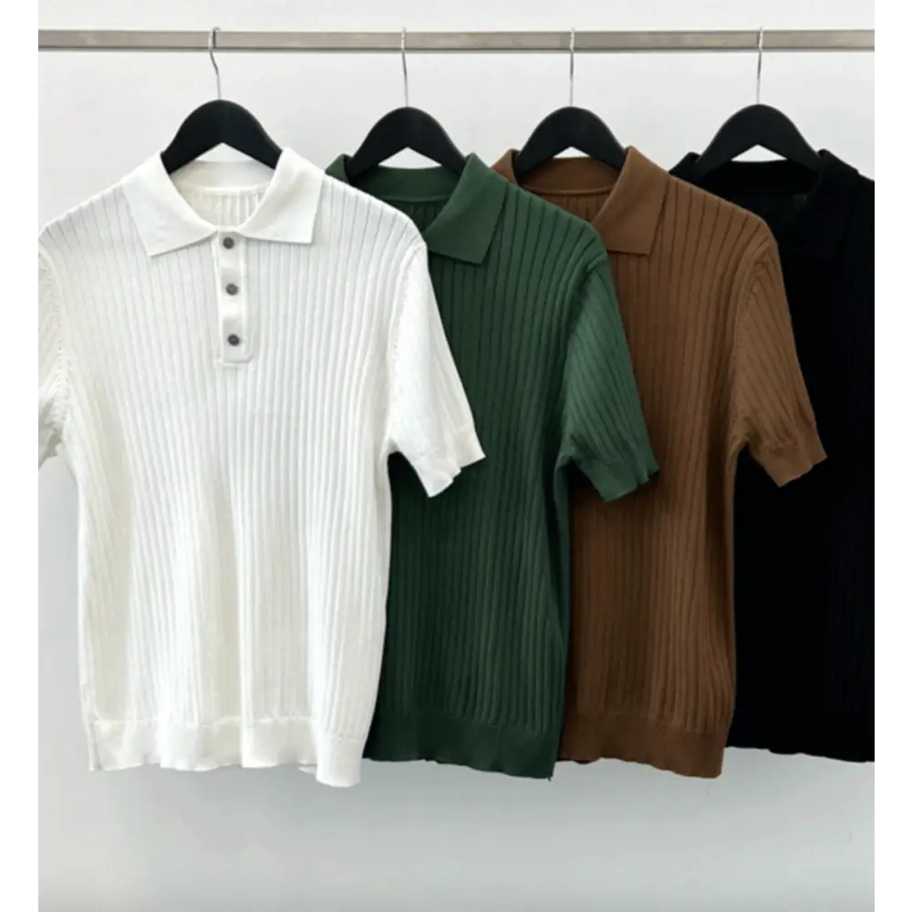 Savile Row Textured Knit Polo