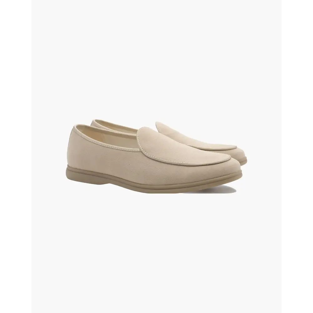 Signature Leather Loafer - Beige / 38