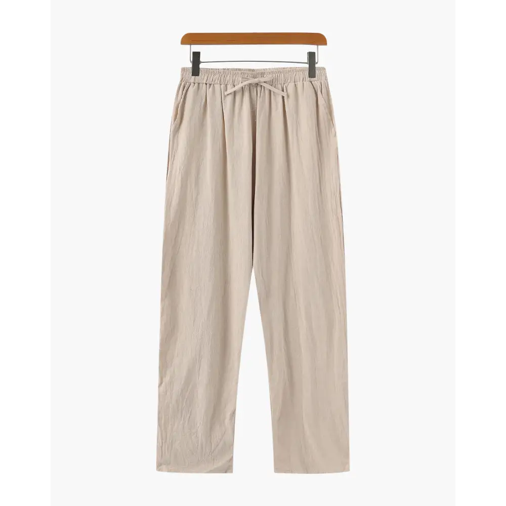Signature Linen Pants - Beige / S