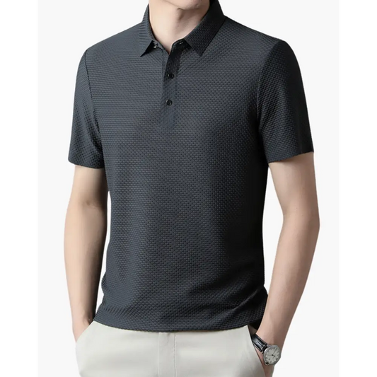 Silken Airflow Polo - Navy Blue / S