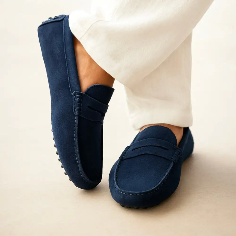 Suede Driving Loafers