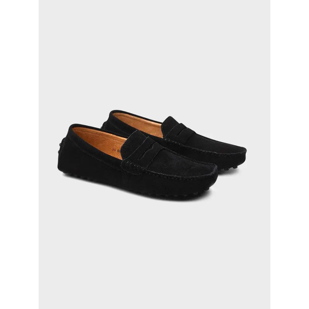 Suede Driving Loafers - Black / EU 38 / UK 5 / US 5.5