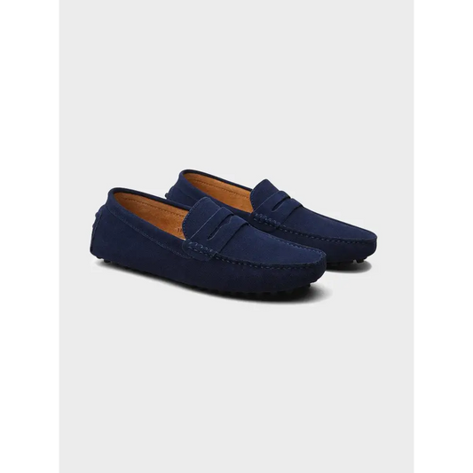 Suede Driving Loafers - Marine Blue / EU 38 / UK 5 / US 5.5