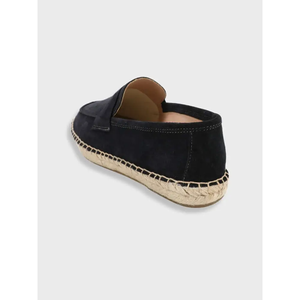 Suede Espadrille Loafers