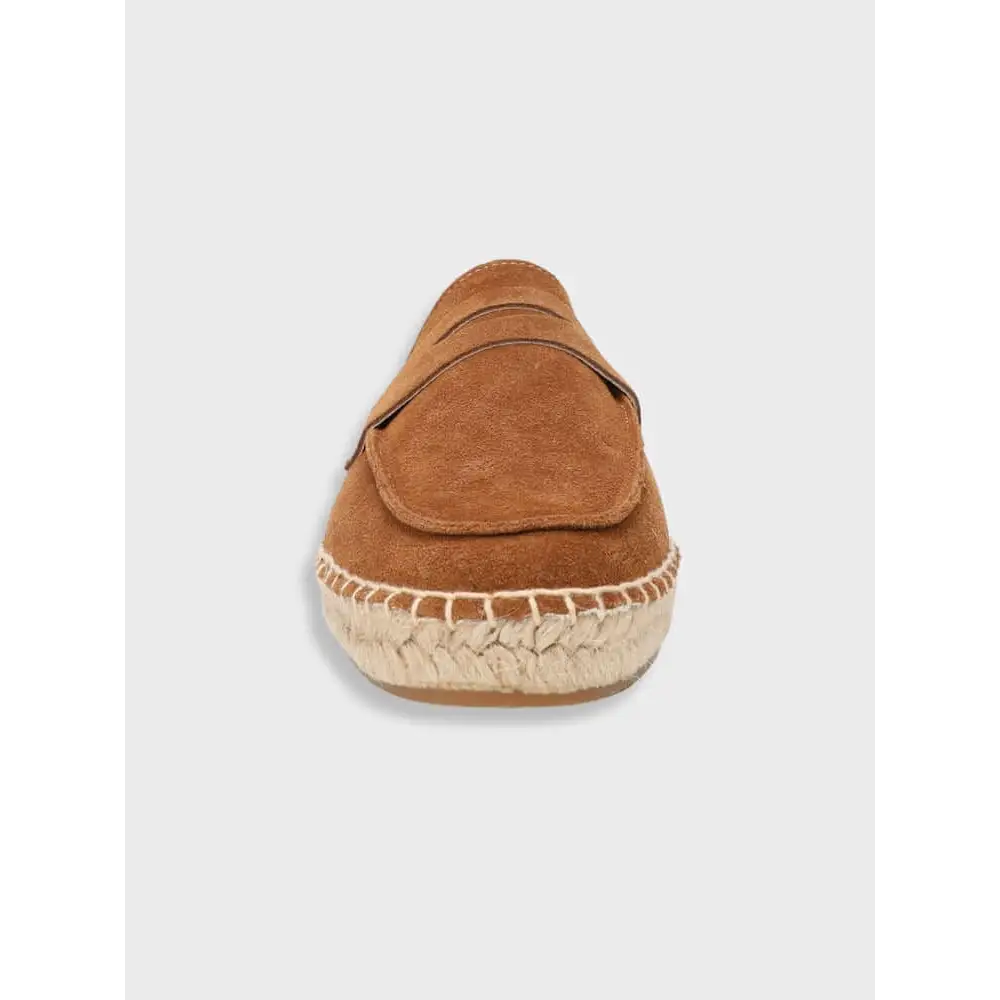 Suede Espadrille Loafers