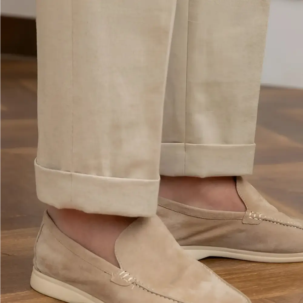 Tailored Linen Blend Trousers