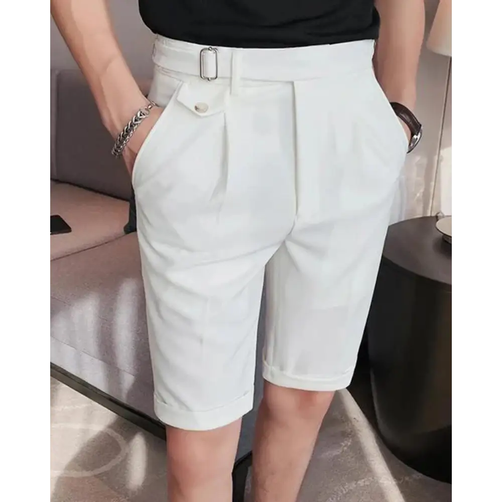 Tailored Short Pantalon - White / 28